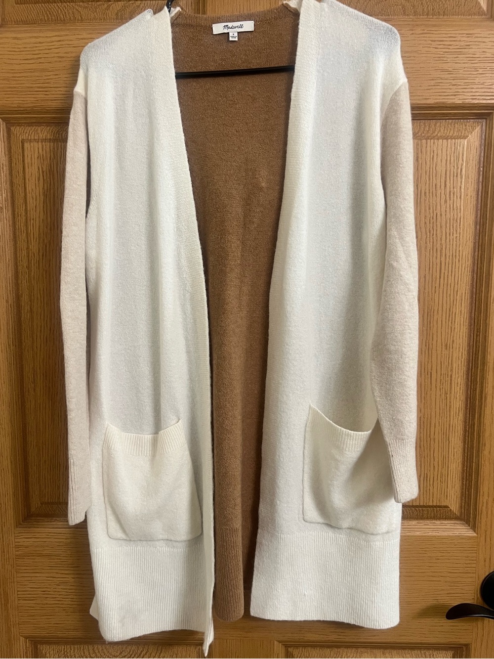 Madewell Alpaca Blend Colorblock Cadigan Sz Small